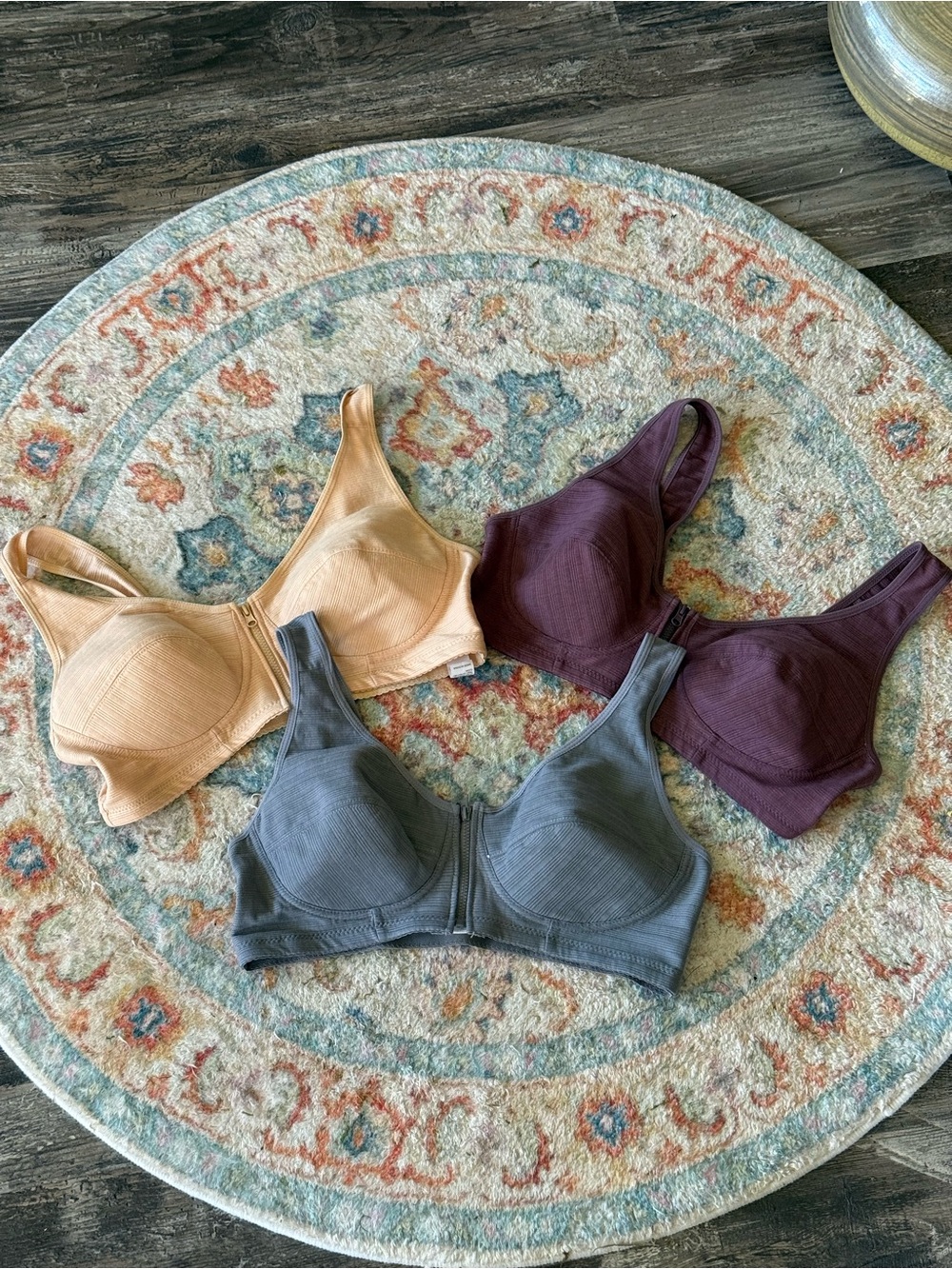 Everyday Comfort Full Coverage Wireless Bra - Plum, Peach, Slate